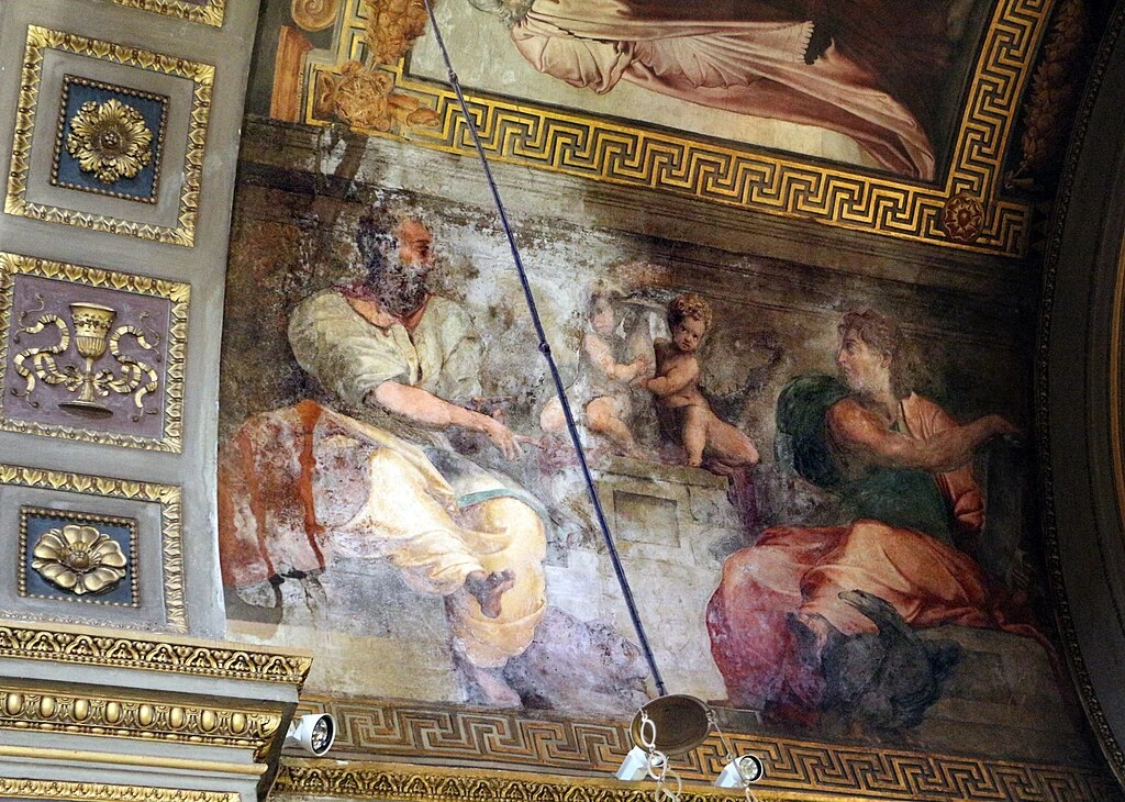 Perin del Vaga - San Marcello al Corso, Roma, evangelisti Marco e Giovanni